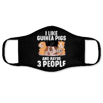 Discover Guinea Pig Gift Quote Guinea Pig Lover Face Masks