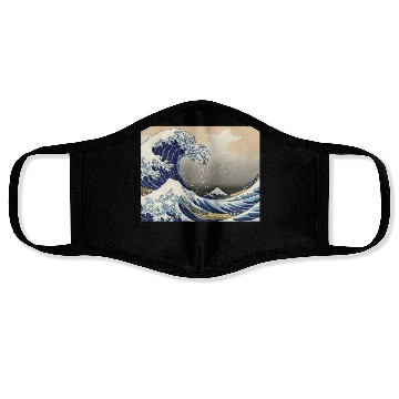 Discover The Great Wave off Kanagawa light Face Masks
