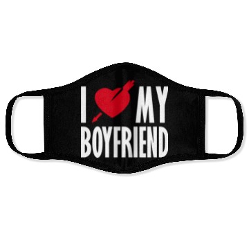 Discover I Love My Boyfriend Face Masks