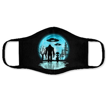 Discover Alien And Bigfoot Moon Face Masks