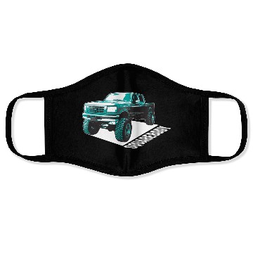 Discover Squarebody Old School Body Car Truck Face Masks