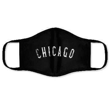 Discover Chicago Distressed Face Masks