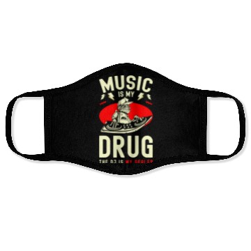 Discover Music Techno Festival Face Masks