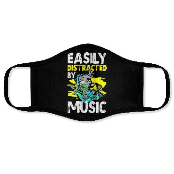Discover Musician Techno Melody Vinyl Face Masks