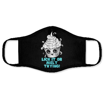 Discover Whimsical Monochrome Ice Cream Face Masks