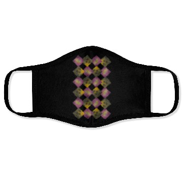 Discover Purple Mosaic Rhombuses. Face Masks