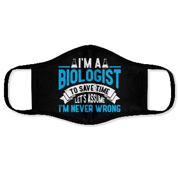 Discover Biology Gift Biologist Face Masks