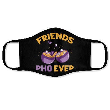Discover Friends Pho Ever Friendship Pho Soup Face Masks