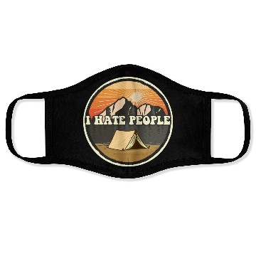 Discover I Hate People Camping Nature Outdoor Camper Face Masks