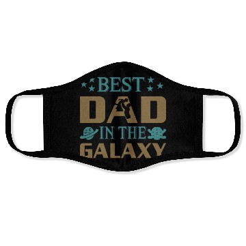 Discover Best dad in the galaxy Face Masks