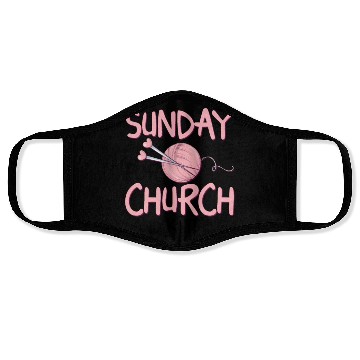 Discover Sunday is for church and Knitting Face Masks