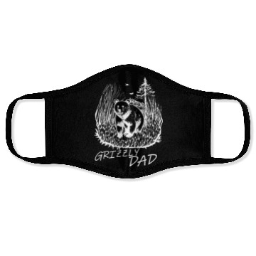 Discover Grizzly Dad Father's Day Face Masks