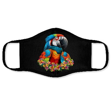 Discover Beautiful Nature - Macaw 01 Face Masks