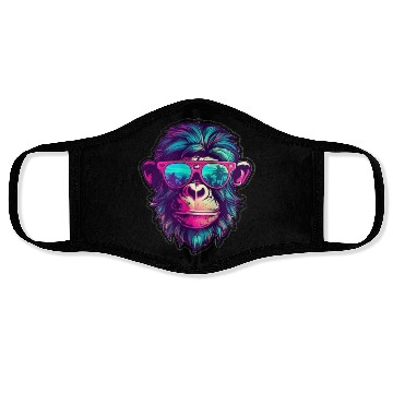 Discover Miami Sunglass Monkey - Embrace the Sun Face Masks