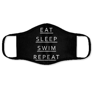 Discover Eat Sleep Swim Repeat Face Masks