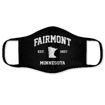 Discover Fairmont Minnesota Mn State Athletic Style Face Masks