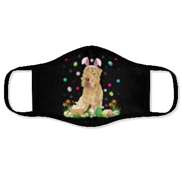 Discover Easter Egg Wheaten Dog Easter Sunday Face Masks