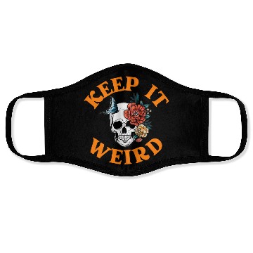 Discover Keep It Weird Morbid Halloween Face Masks