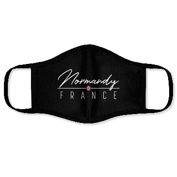 Discover Normandy France Face Masks