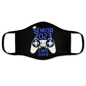 Discover Class Of 2023 Senior Video Game Over School Gamer Face Masks