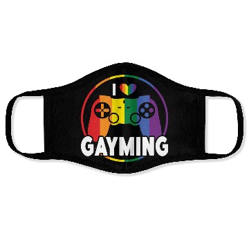 Discover I Love Gayming Gay Pride Lesbian Rainbow Flag Face Masks