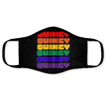 Discover Quincy Rainbow Type Face Masks