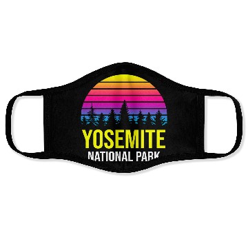 Discover Yosemite National Park Face Masks