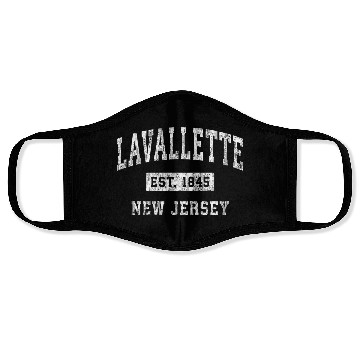 Discover Lavallette New Jersey Nj Established Sports Face Masks