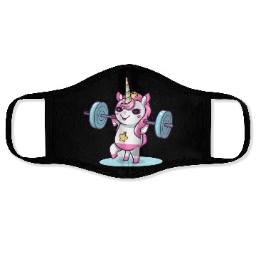Discover Unicorn Weighlifting Face Masks