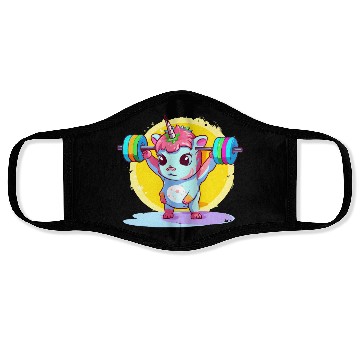 Discover Unicorn Weighlifting Face Masks
