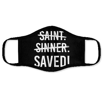 Discover Saint Cross Sinner Saved Jesus Christian Catholic Face Masks