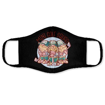 Discover Mini Golf Gnomes Face Masks