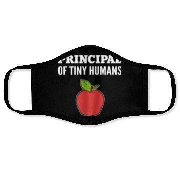 Discover Principal Tiny Humans School Principal Gift Face Masks