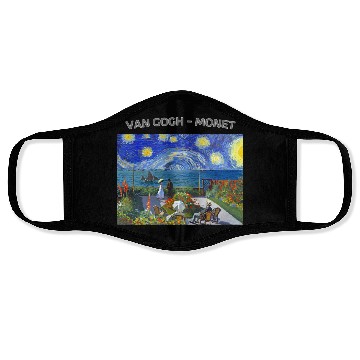 Discover Starry Night Garden At Sainte Adresse Impressionis Face Masks