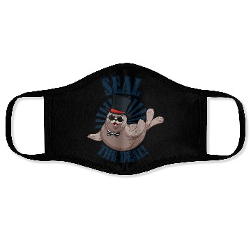 Discover Seal The Day | Funny Motivational Seal Quotes Face Masks