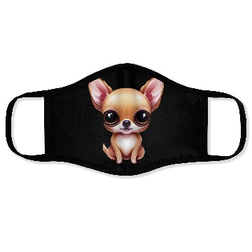 Discover Chihuahua Cuteness Overload Face Masks