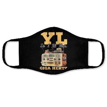 Discover Ham Radio Operator Morse Code Radioactivity Face Masks