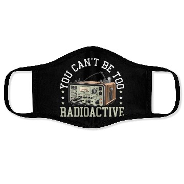Discover Ham Radio Operator Morse Code Radioactivity Face Masks