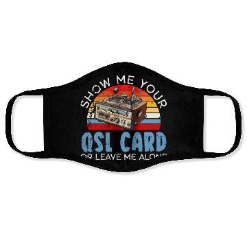 Discover Ham Radio Operator Morse Code Radioactivity Face Masks