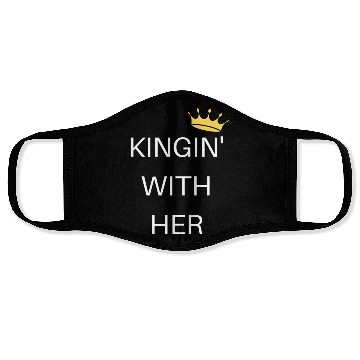 Discover KINGIN' WITH HER white Face Masks
