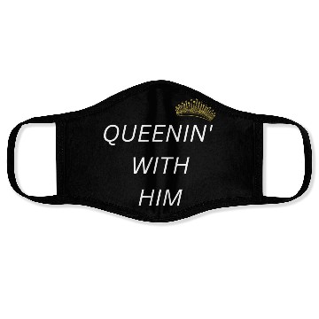 Discover QUEENIN WITH HIM white Face Masks