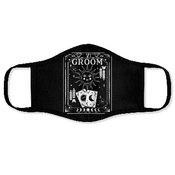 Discover Gothic Witchy Coven Tarot Halloween Groom Bachelor Face Masks