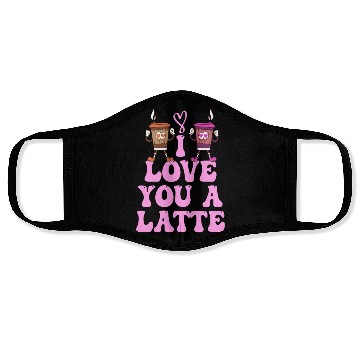 Discover I Love You A Latte Couples Romance Face Masks