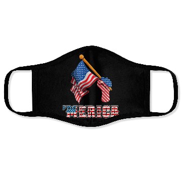 Discover Patriotism Merica Pride US Patriots USA Fan Face Masks