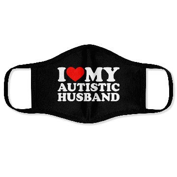 Discover I Love My Autistic Husband Heart My Husband Autism Face Masks