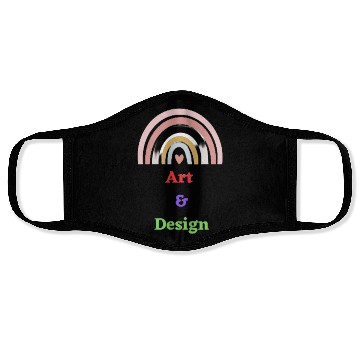 Discover Red Blue Green Art Design Face Masks