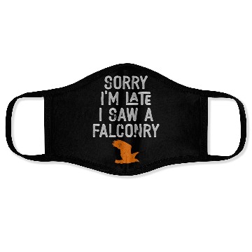 Discover Falconry Bird Falcon Hunting Falconer Face Masks