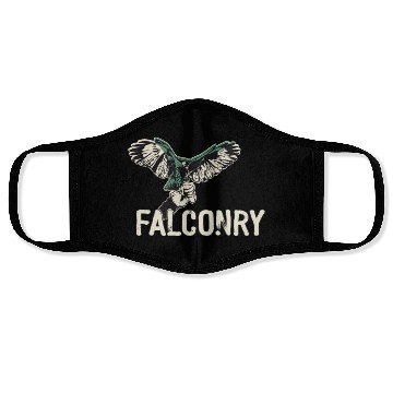 Discover Falconry Bird Falcon Hunting Falconer Face Masks