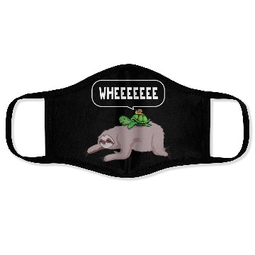 Discover Sloth Turtle Snail Lazy Sleeping People Gift Face Masks