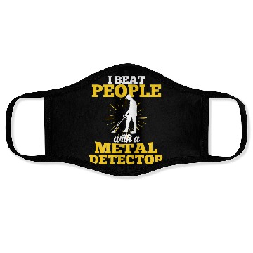 Discover Treasure Hunting Metal Detector Geocaching Face Masks